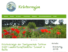 Tablet Screenshot of kraeuterregion.de